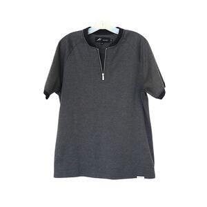 MAUVAIS Signature Zip Tee - Grey - M